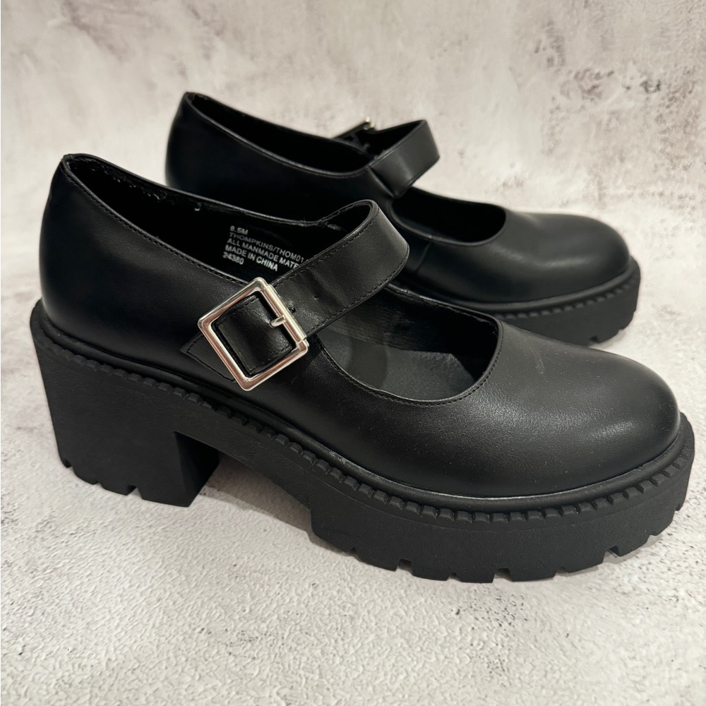 Madden girl platform Maryjanes mj black 8.5